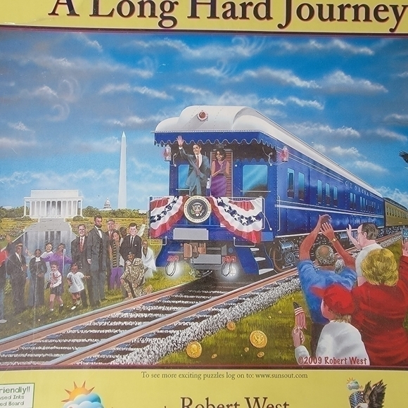 A Long Hard Journey by Rober West 500 Piece Puzzle - Picture 3 of 6